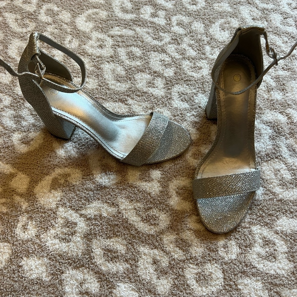 Silver shoes